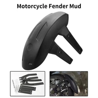 1pc motorcycle rear wheel fender mud black splash guard mudguard with bracket splash guard rear wheel cover moto universal kits