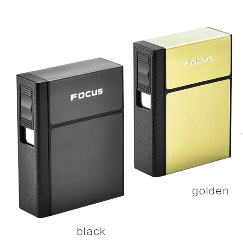 Водонепроницаемый чехол для сигарет 20 шт. с металлическим держателем хранения