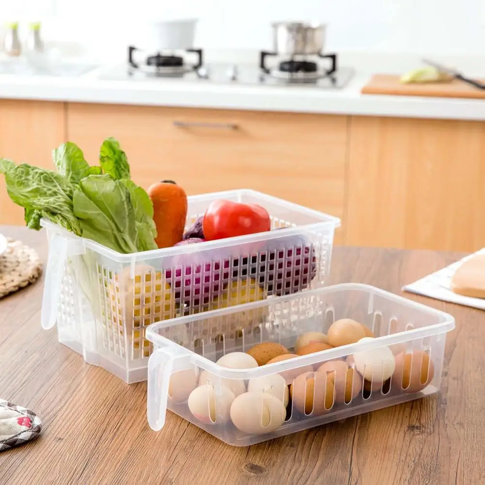 Полый контейнер для хранения продуктов в холодильнике кухонная прямоугольная