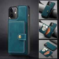 for iphone 12 case iphone 7 8 plus xr xs max 11 se promax 6 5 retro fashion wallet slot magnet shockproof mobile phone bracket