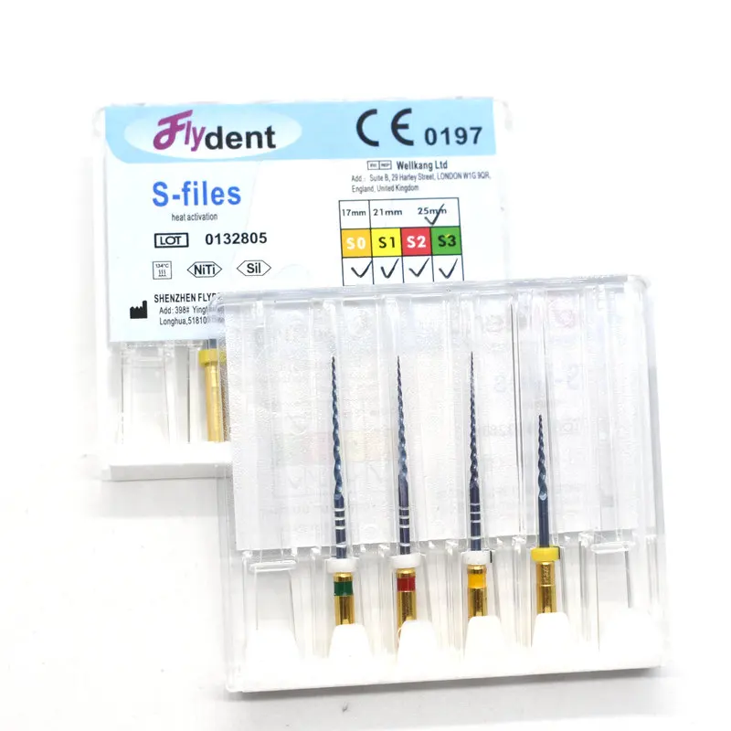 S файлы голубые стоматологические роторные эндодонтические используемые для
