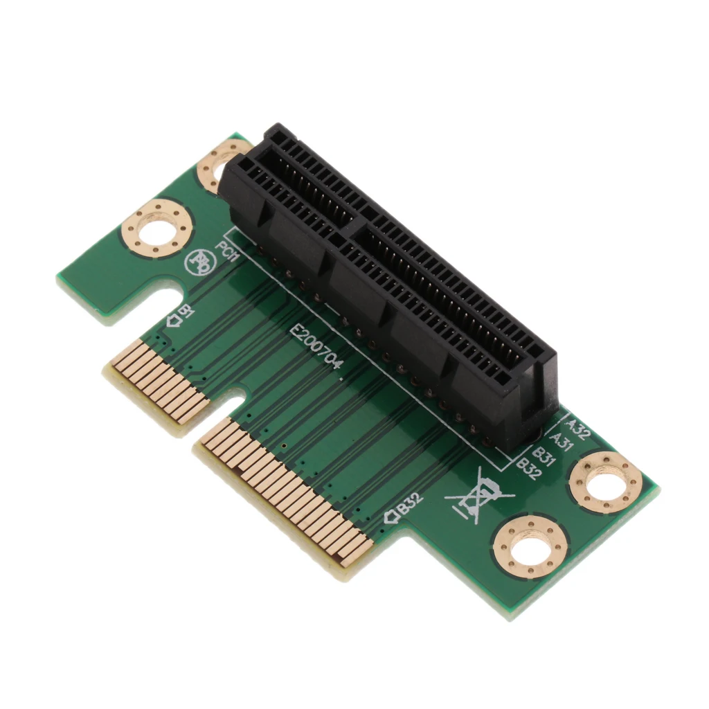 PCI Express 4X Riser Card 90 градусов правый угол Adapter для компьютера 1U/2U|Компьютерные кабели
