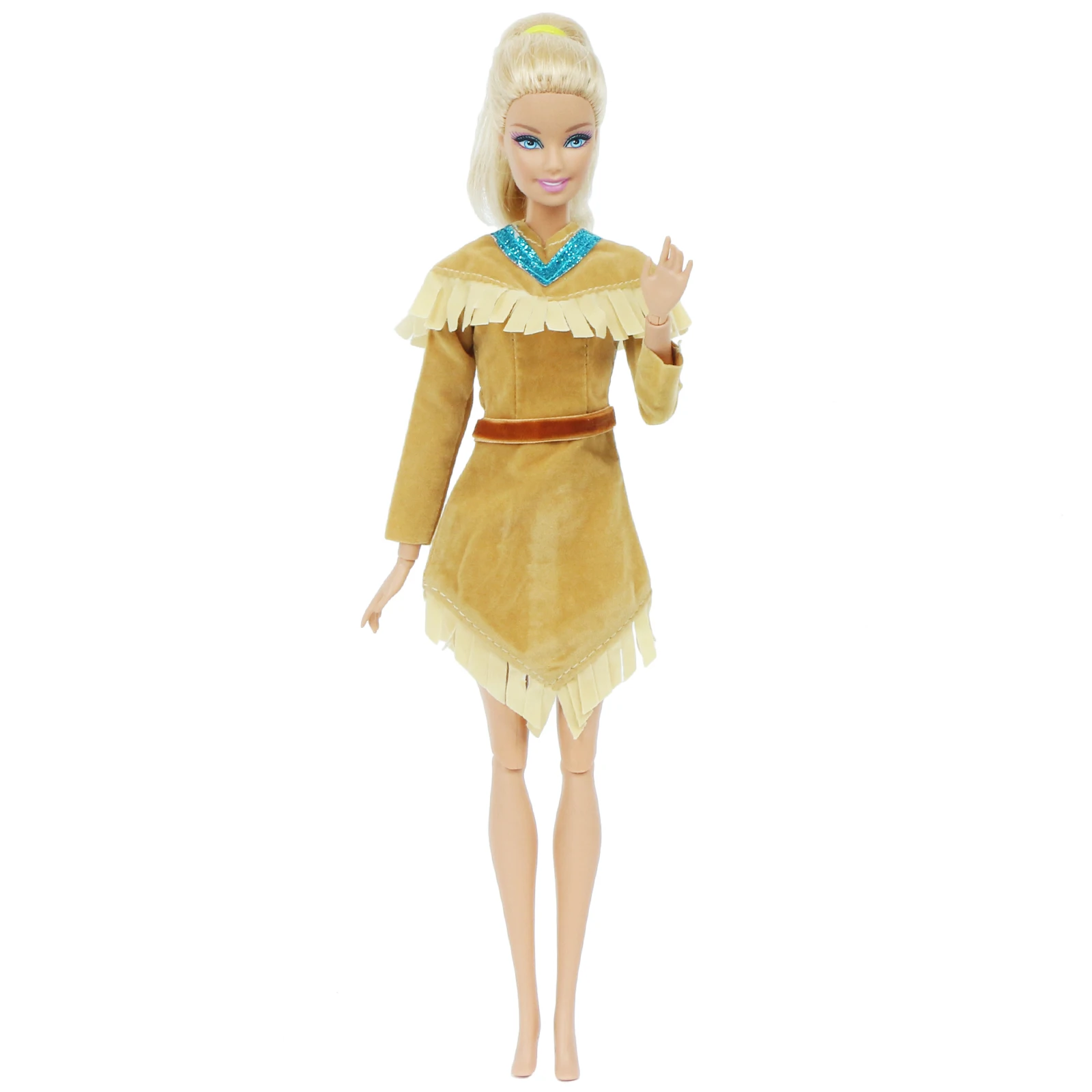 1x платье принцессы для косплея Pocahontas экзотическая индийская одежда с длинными