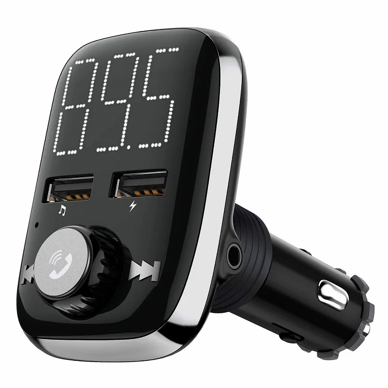 Автомобильный модулятор Konrisa с большим экраном Bluetooth FM передатчик разъем Aux 3 5 мм