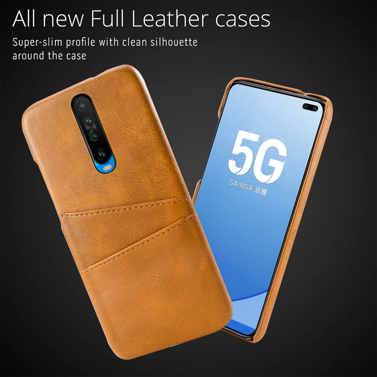 Для Xiaomi Redmi K30 5G чехол из искусственной кожи Жесткий ПК тонкий против царапин