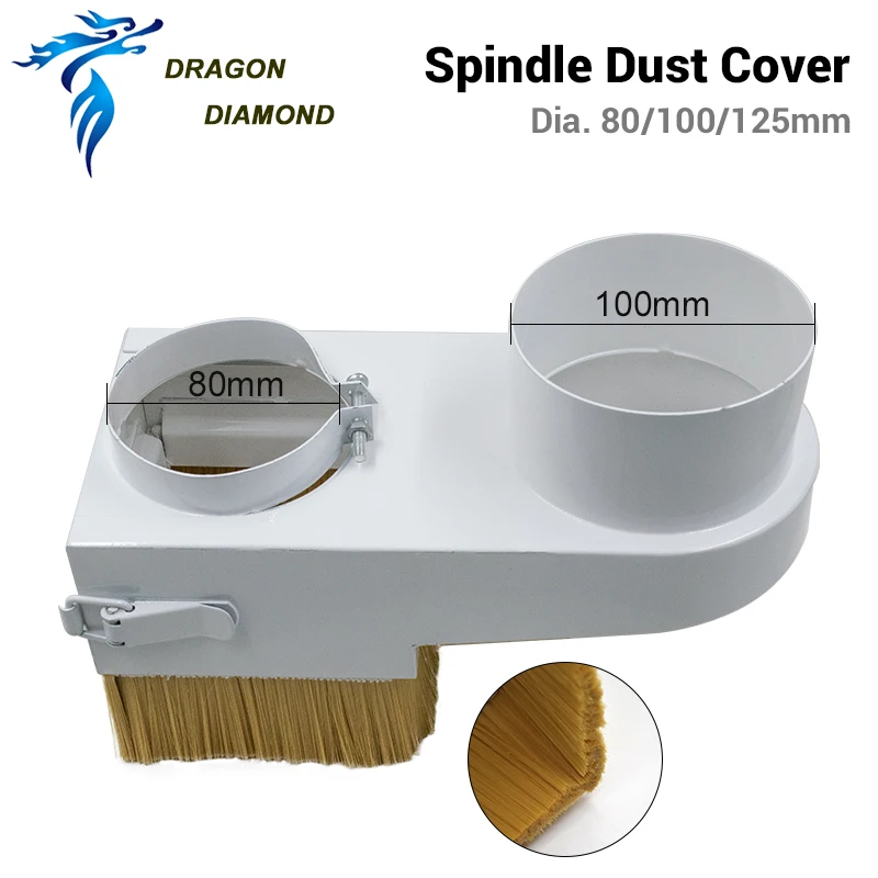Free Postage Spindle Dust Shoe Cover Brush For CNC Router Dia. 80 -125 mm Vacuum Cleaner Milling Machine Tool Инструменты