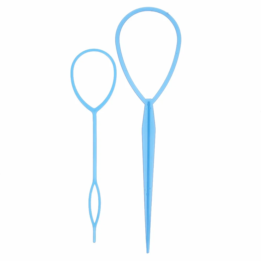 2 шт. пластиковые инструменты для укладки оплетки хвоста волос черный топик зажим