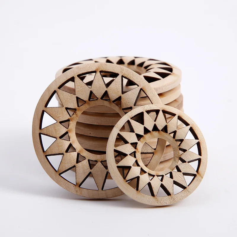 

Wooden Round Eardrop Wood Color Pendant Earrings Accessories Necklace Charms Jewelry Finding Diy Material Lotes Al Por Mayor