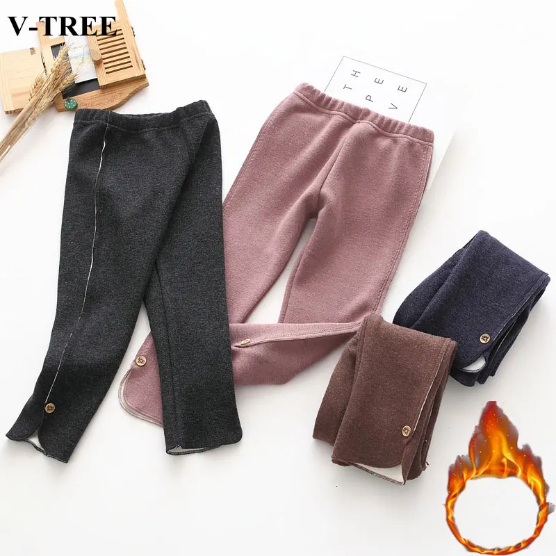 Зимние детские штаны флисовые леггинсы для детей утепленные девочек на