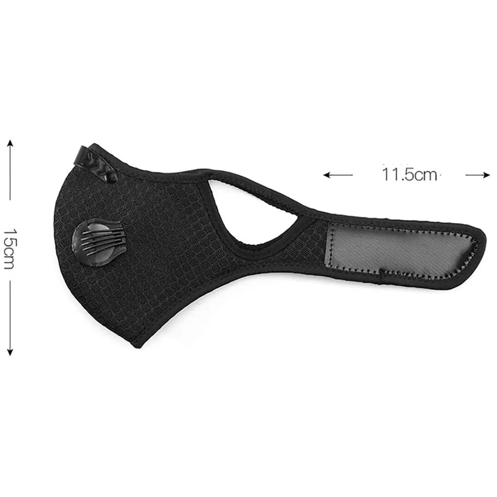 

1PC+ 4 Filters Mask With 4 Exhaust Valves Half Face Breathable Washable Reusable Outdoor Dustproof Respirator Mask mascarillas