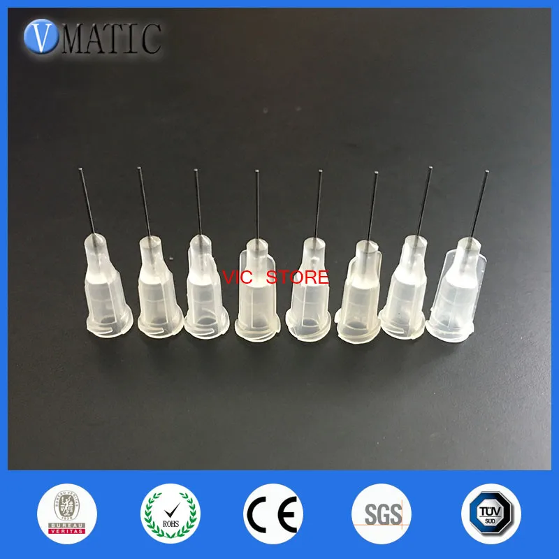 Free Shipping 27G Clear Color 0.5'' Tubing Length 100Pcs Precision S.S. Dispense Tip Plastic Syringe Needle 1/2 Inch |