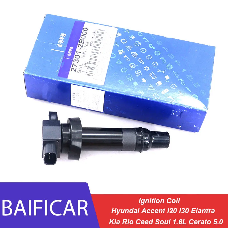 Baificar совершенно новый настоящая катушка зажигания 27301 2B000 для Hyundai Accent I20 I30 Elantra Kia