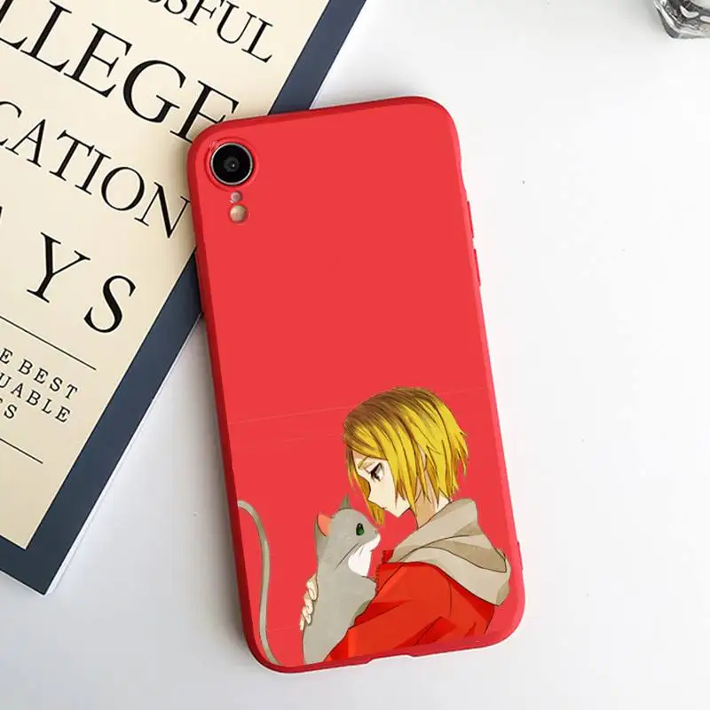 

Kenma Kozume Of Haikyuu anime high quality Phone Case shell Candy Color for iPhone 6 7 8 11 12 s mini pro X XS XR MAX Plus