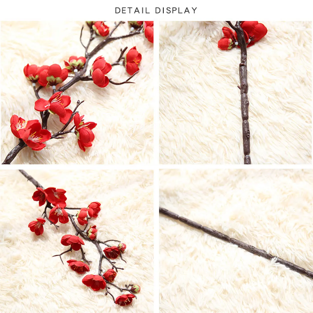 60 см искусственные цветы сливы вишни шелковые Сакура ветки деревьев домашний