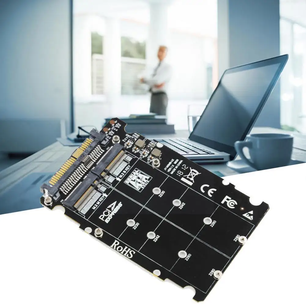 

U2PCB U.2 adapter card SFF-8639 SSD expansion card U2 interface SATA dual X4 PCIE3.0 B7V9