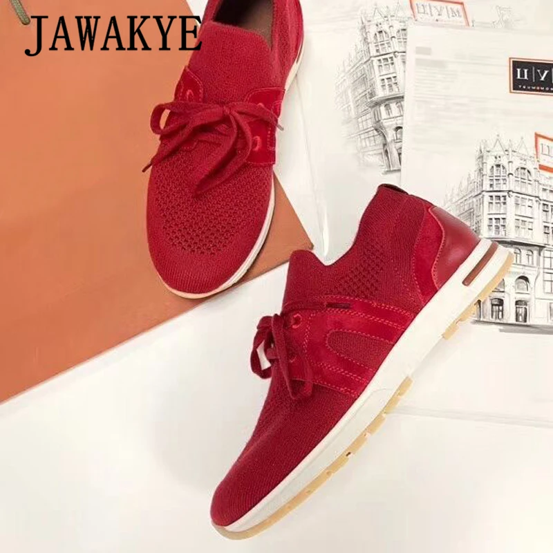 Кроссовки носки женские из дышащего хлопка вязаные сетчатые лоферы повседневная