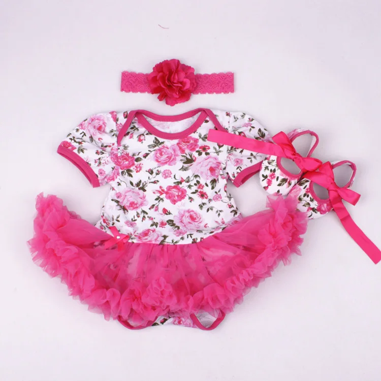 DollMai Reborn baby Обувь и платье для куклы костюм с повязкой на голову 50 57 bebe bonecas