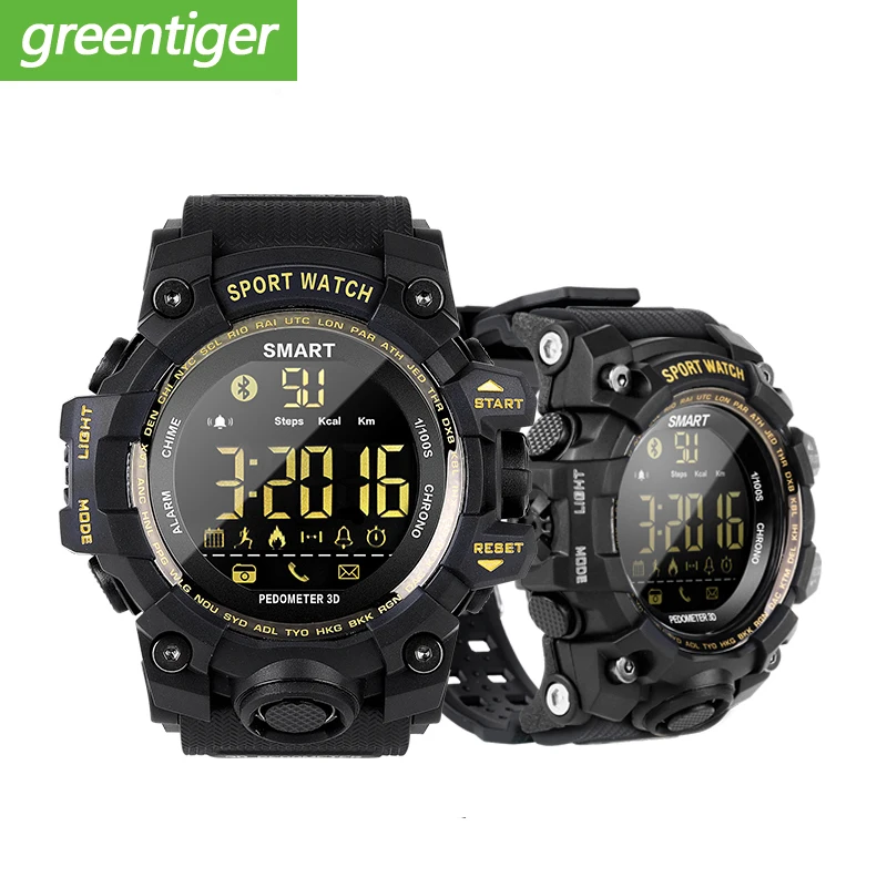 Водонепроницаемые спортивные Смарт часы EX16S камуфляжные уличные умные с