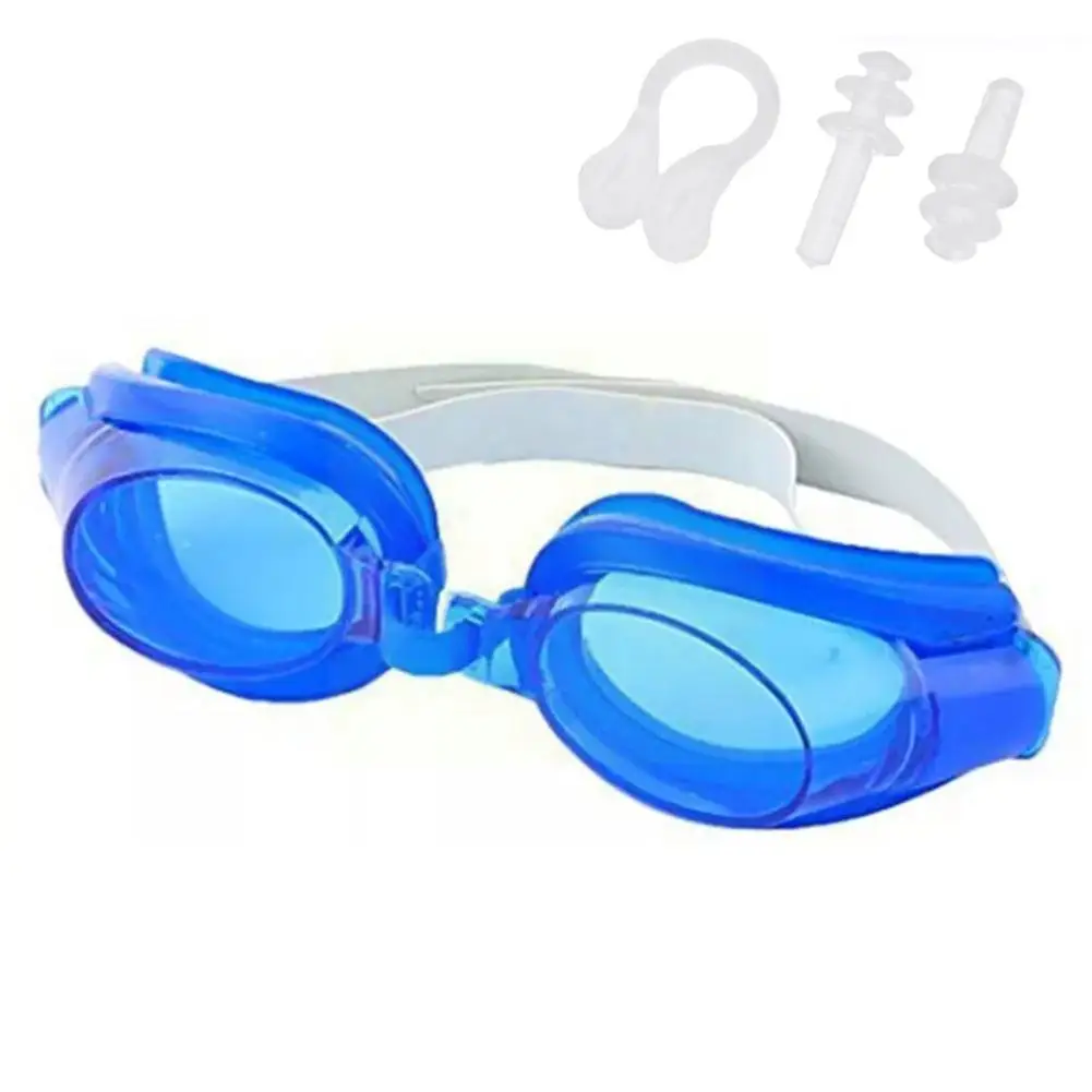 

Anti-fog Swim Glasses Waterproof Plating Clear Anti-uv Women Men Clip Accessories With Nose Goggles Swimming Plug Ear Eyewe W5x5