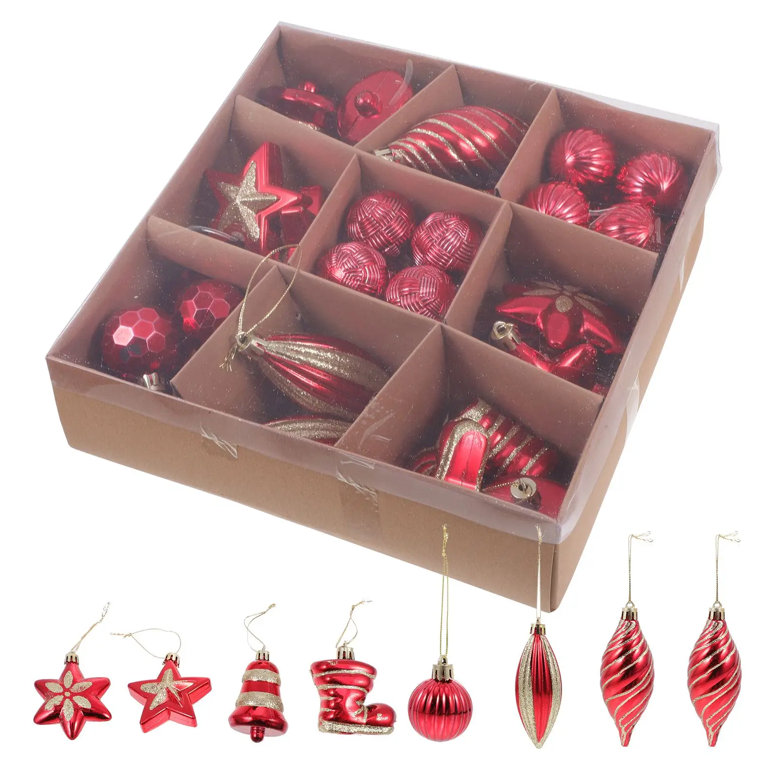 

42 шт., подвеска в виде шара в виде рождественской сцены