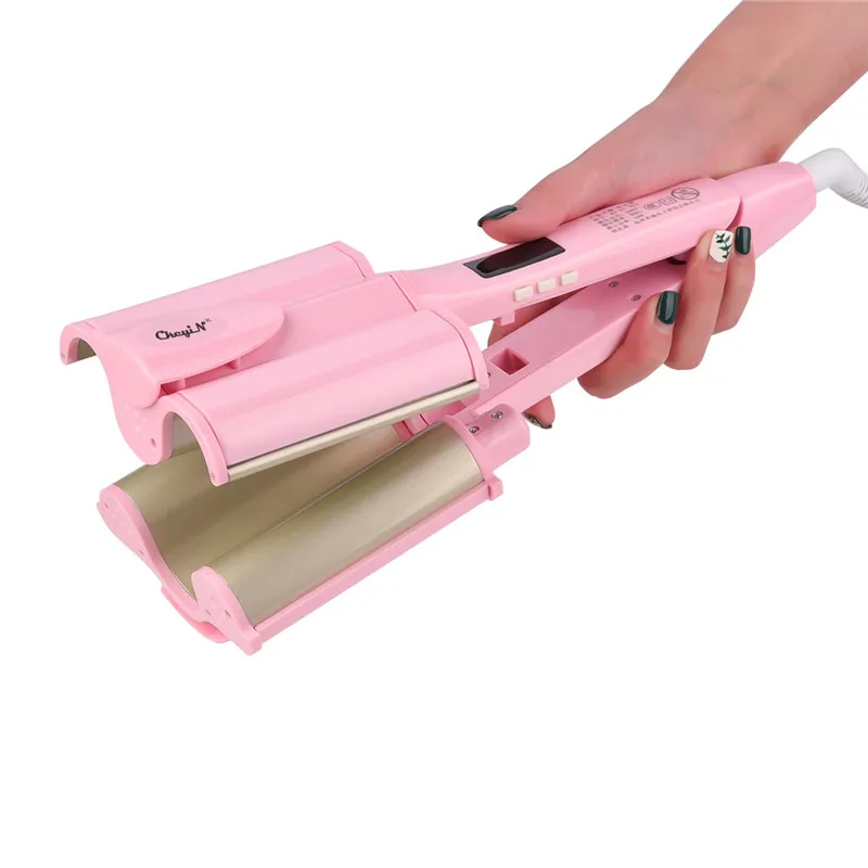 Профессиональные щипцы для завивки волос 32 мм турмалин керамика контроль