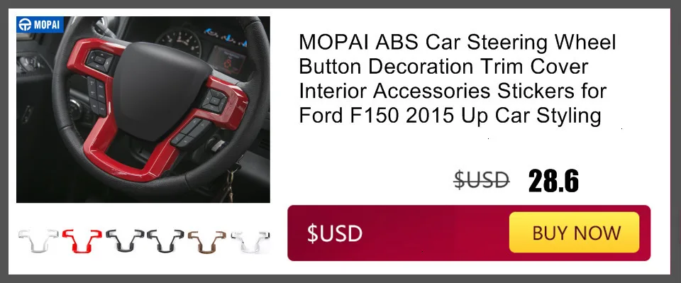 MOPAI ABS Автомобильная центральная консоль приборная панель вентиляционная панель декоративная крышка наклейки для Ford F150 Up автомобильные аксессуары