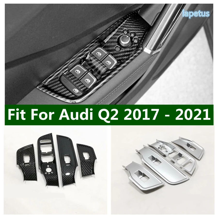 

Car Styling Matte / Carbon Fiber Armrest Window Lift Button Switch Control Panel Cover Trim Fit For Audi Q2 2017 - 2021