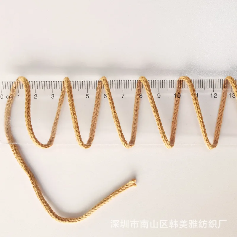 Хлопчатобумажная пряжа круглая 100% чистый хлопчатобумажный шнур ручное плетение