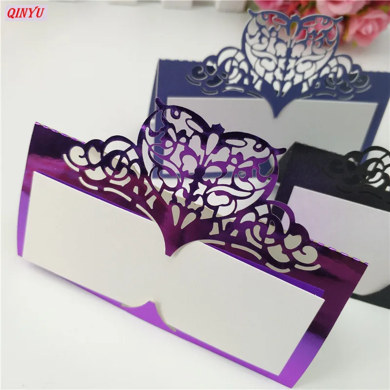 10/50/100 шт. Свадебные именные карты Лазерная резка полый стол именное Место эскорт