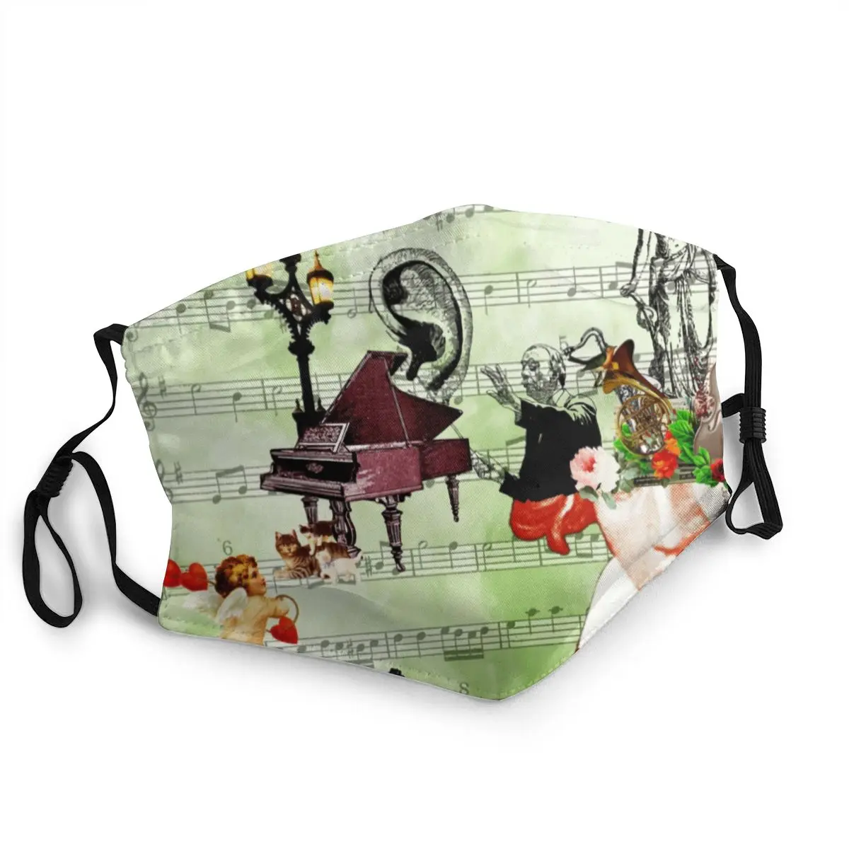 

Маска для лица для взрослых, стирающаяся, классическая музыка