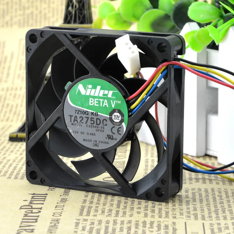 

Новый оригинальный четырёхпроводной вентилятор TA275DC C35598-35 GFOX 7 см 7015 12 в А