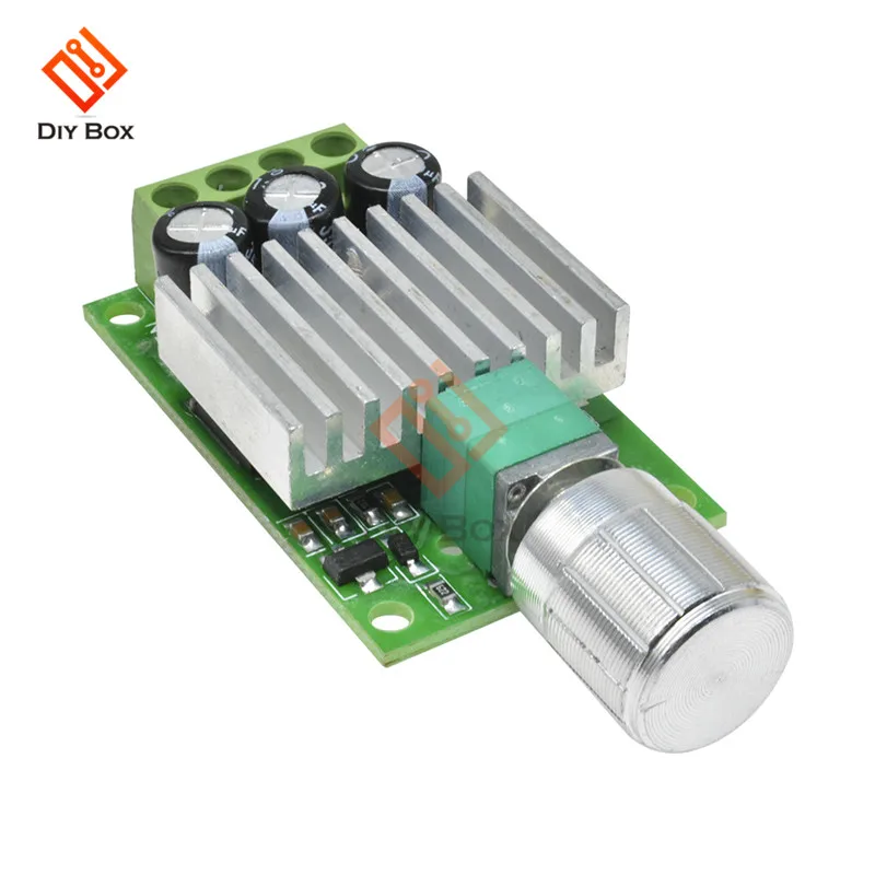 10A 12 V-30 V PWM контроллер скорости двигателя постоянного тока Регулируемый Скорость регулятор губернатор 12V 24V Вентилятор Мотор RC Скорость Управление теплоотвод