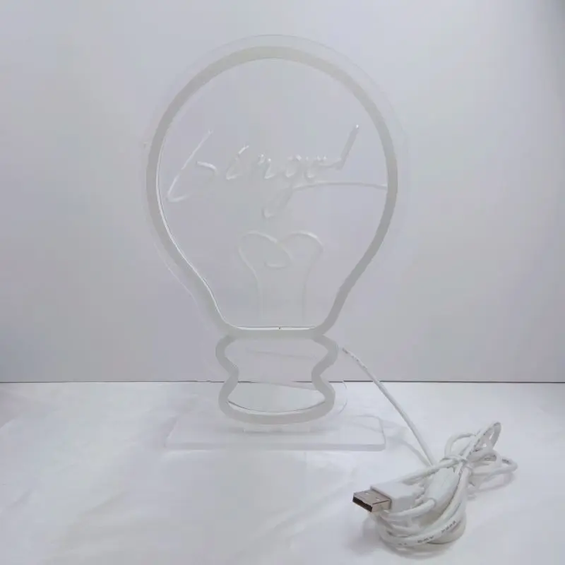 

LED Light Bulb Neon 3D Light Signs USB or Battery Powered Lights LED Lamp for Girls Kids Room Bedroom Birthday Party Decoration