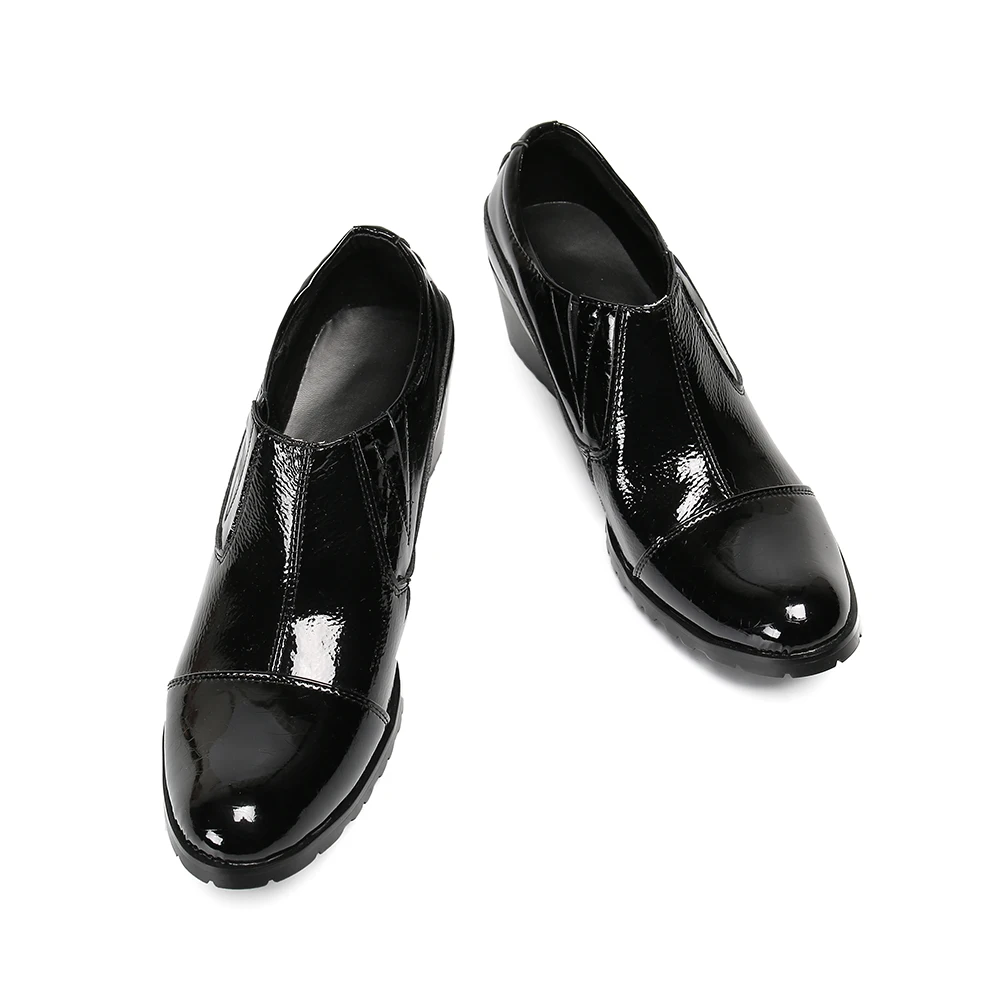 Из натуральной кожи Мужские туфли для вечеринок на высоком каблуке свадебные