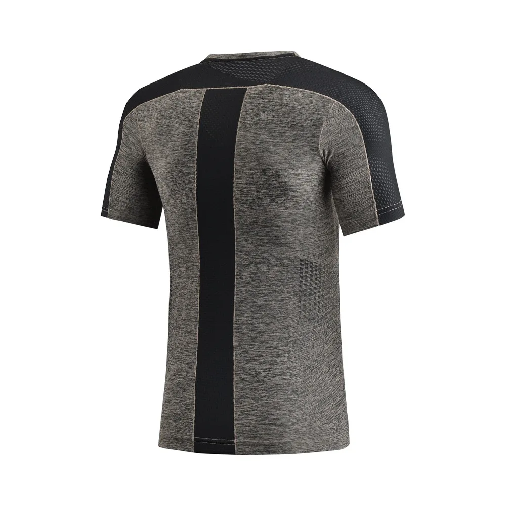 Мужская Тренировочная футболка Li-Ning базовый слой облегающая дышащая Спортивная