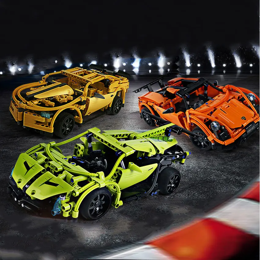 DIY RC машинка из конструктора модели наборы самоблокирующиеся кирпичи