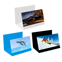 12 inch 3d mobile phone screen magnifier hd video amplifier stand bracket with movie game magnifying folding phone desk holder