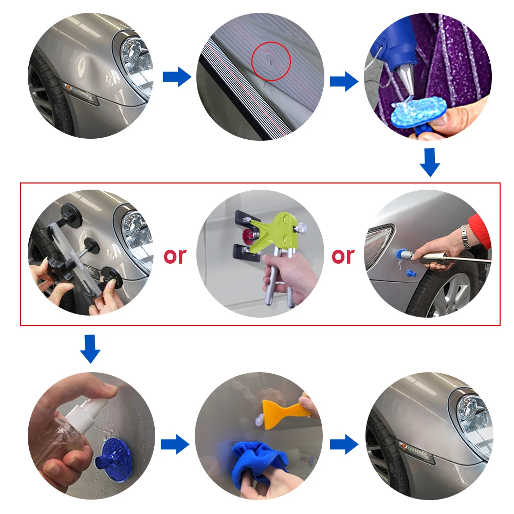 PDR Инструменты для ремонта кузова автомобиля инструмент удаления вмятин