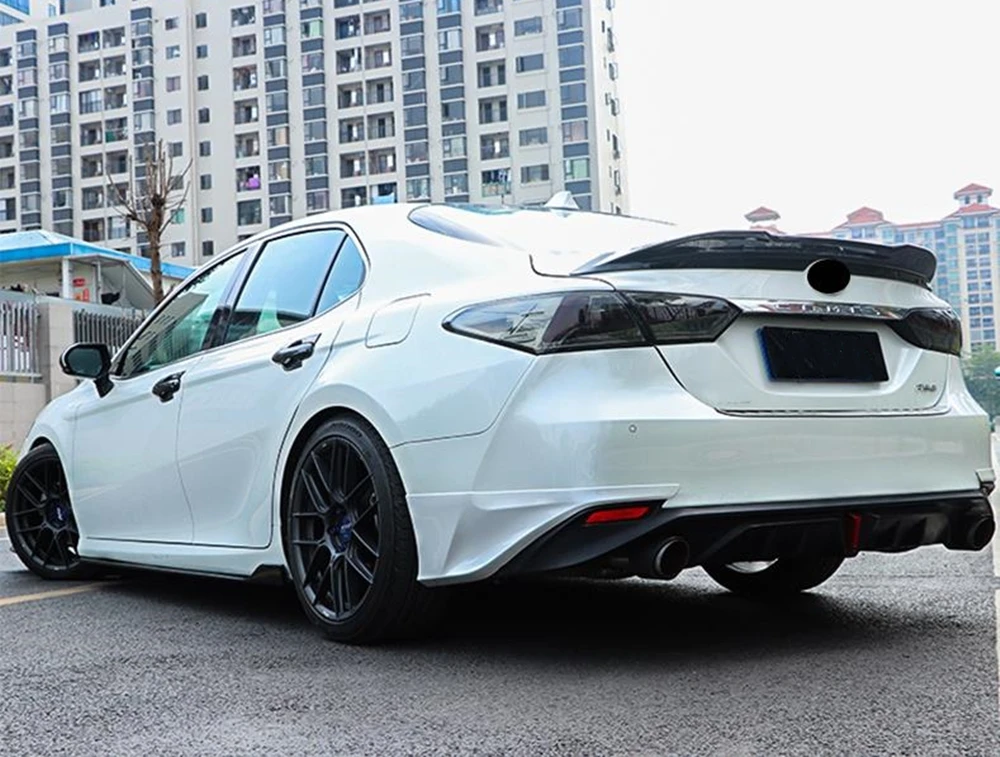 Задний спойлер крышка багажника крыло для Toyota Camry 8th TRD LE/XLE/SE/XSE/Hybrid 2018-2023 глянцевый