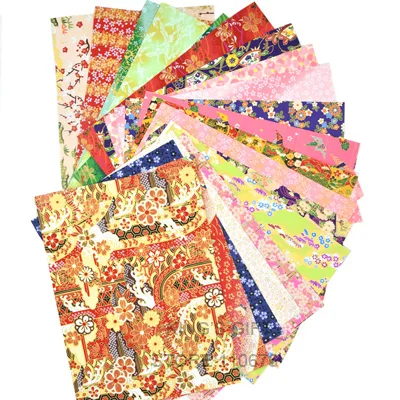 21x28cm Set B Оригами, японская бумага Chiyogami Yunzen, ручная шелковая экранированная бумага для украшения подарочной коробки, куклы - Цвет: 21x28cm Set B