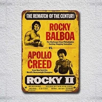 2020 1979 y balboa vs apollo creed vintage look tin sign metal sign metal poster for home shop hotel man cave club
