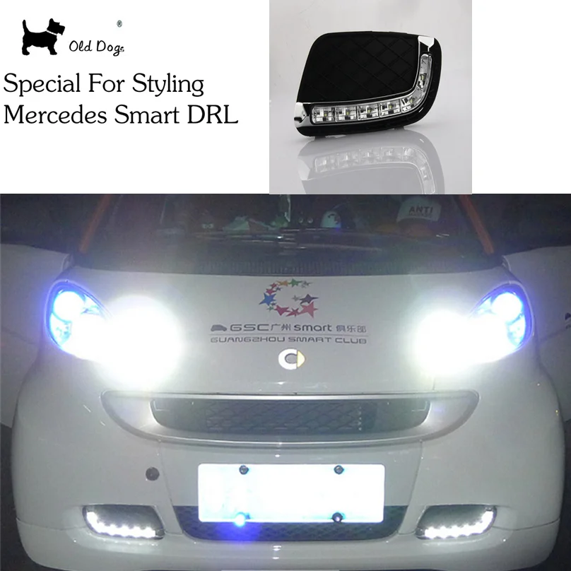 2 шт. Тюнинг автомобилей для Mercedes Benz Smart fortwo светодиодные дневные ходовые огни