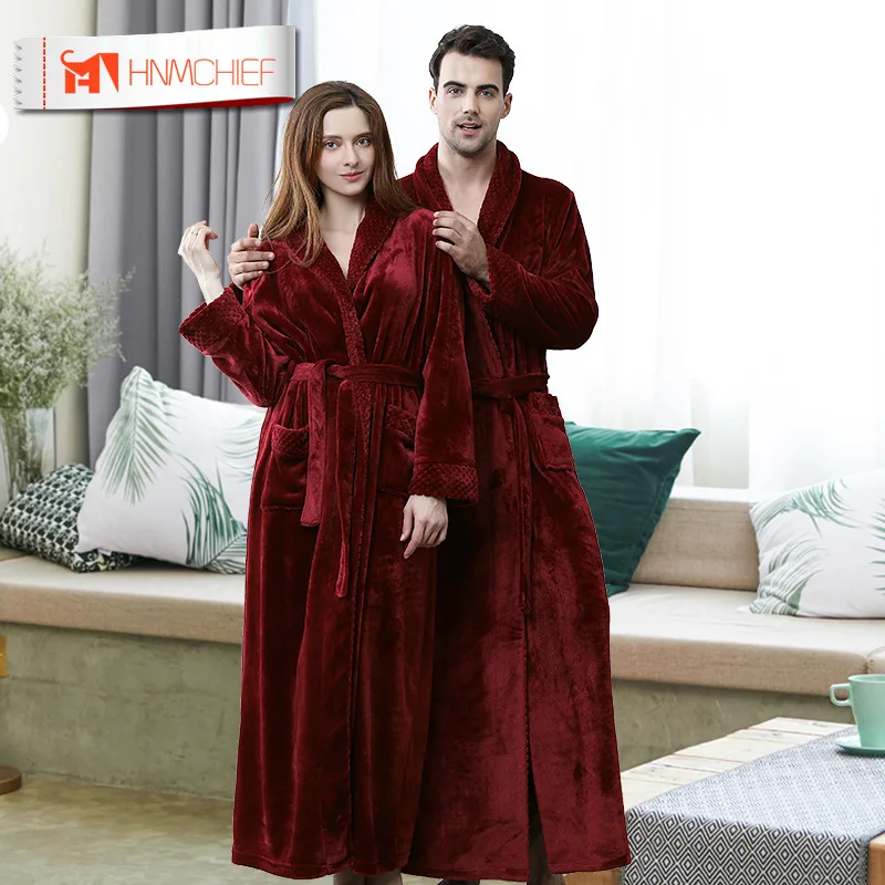 HNMCHIEF осенне зимняя фланелевая ночная рубашка с вышивкой длинная секция для