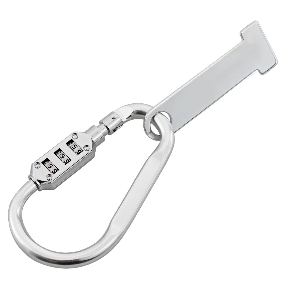 Хромированный замок на шлем безопасности 3 значный с т образным стержнем для