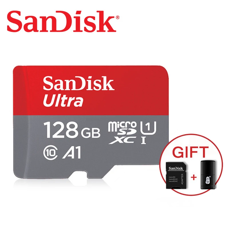 SanDisk 32G Micro SD карта 32 Гб 64 Гб класс 10 128 г/64 г SDXC 400 г/256 ГБ SDHC TF карта памяти Поддержка официальной проверки