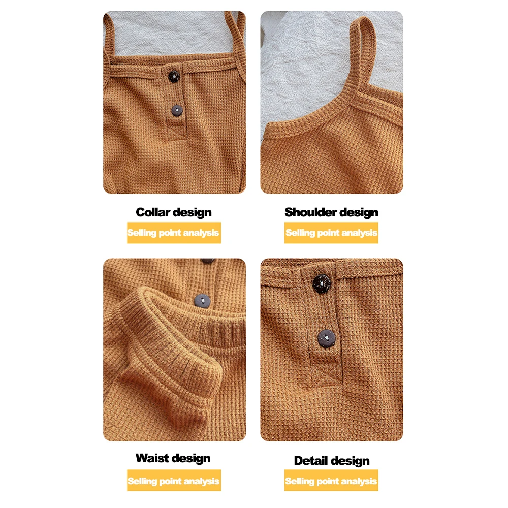 

Clothing sets Summer suspender vest triangle shorts for boys and girls sets Children's clothing girls clothing Sets for girls