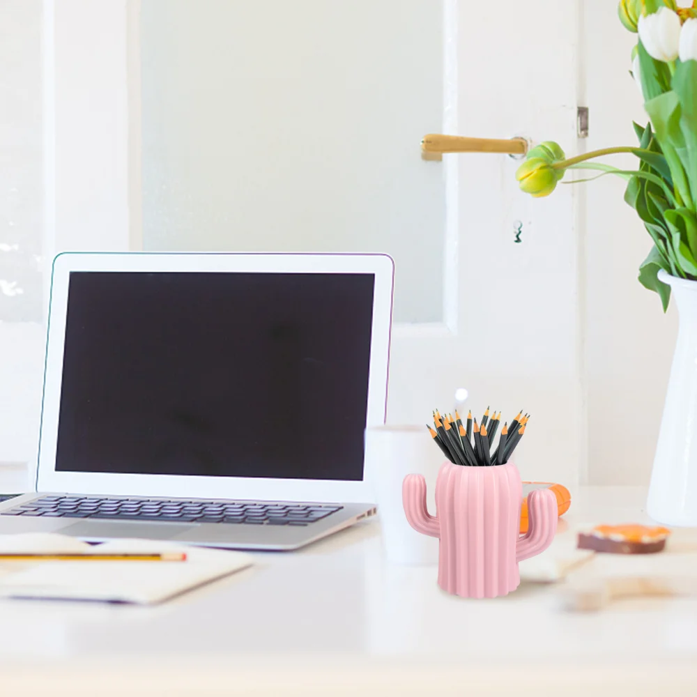 

2pcs Pen Holder Brush Pen Pot Desktop Adornment Storage Box Container