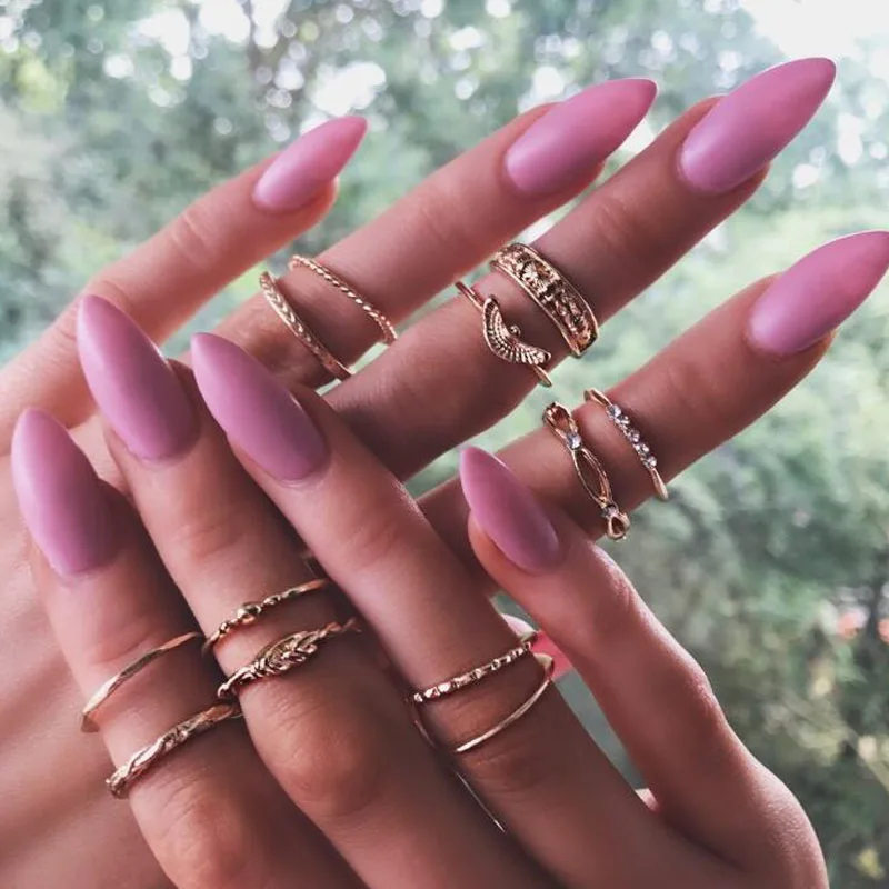 Женское Винтажное кольцо SexeMara подарочное Ювелирное Украшение золотого цвета в вечерние ле панк 12