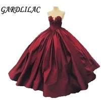 gardlilac new arrival satin ball gown quinceanera dresses 2020 sweetheart applique vestidos de 15 ano princess party gowns onlin