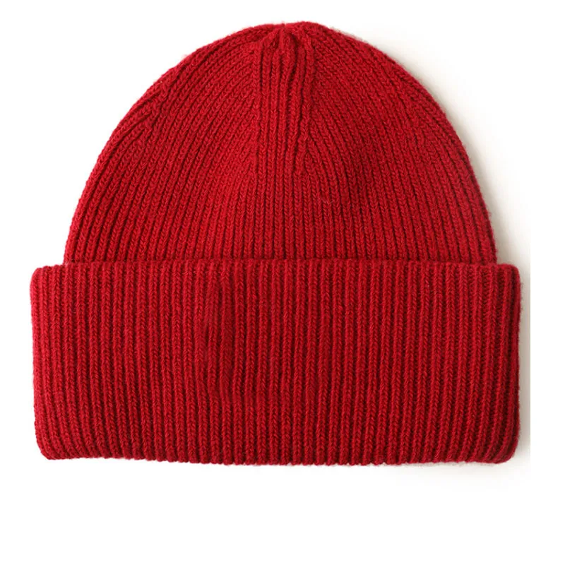 CAVME9 China red CAVME, шерстяные шапки бини, шапки, унисекс, Повседневные шапки, одноцветные, для женщин, мужчин, зимние шапки для девушек, 99% Натуральная шерсть - Цвет: CAVME9 China red